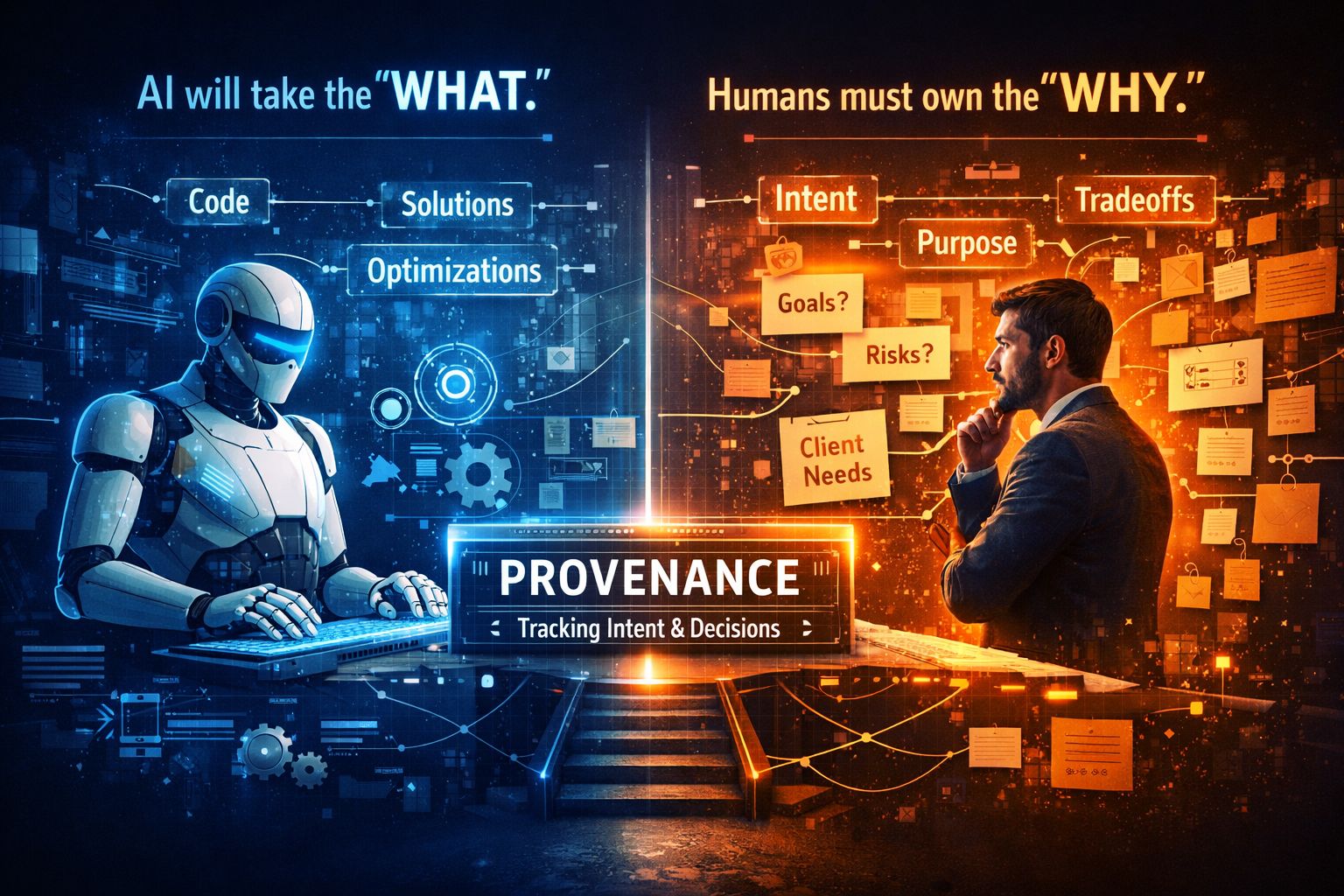 AI will take the “What”, but Humans must own the “Why”