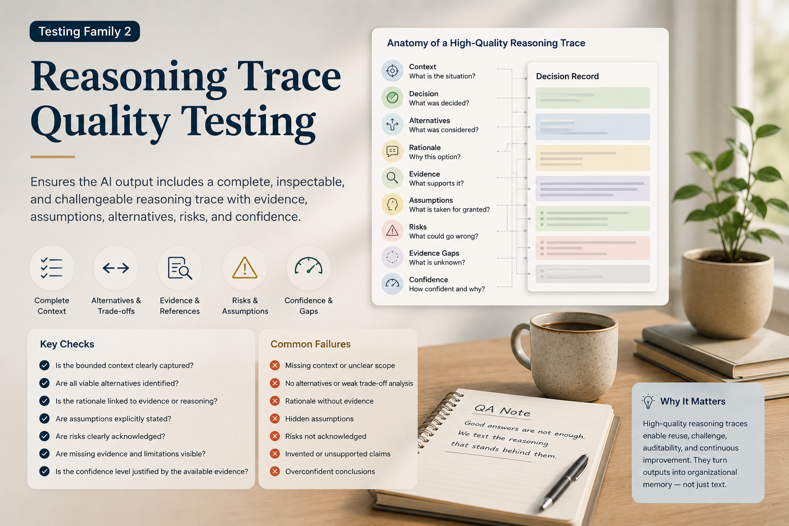 Reasoning Trace Quality Testing