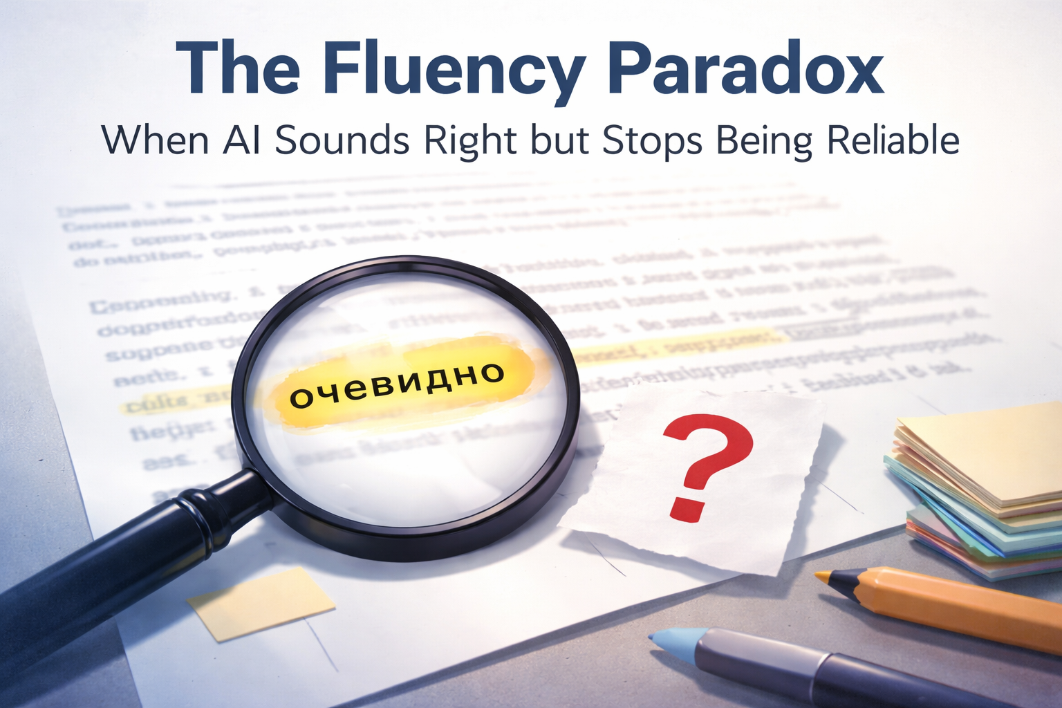 The Fluency Paradox: When AI Sounds Right but Stops Being Reliable